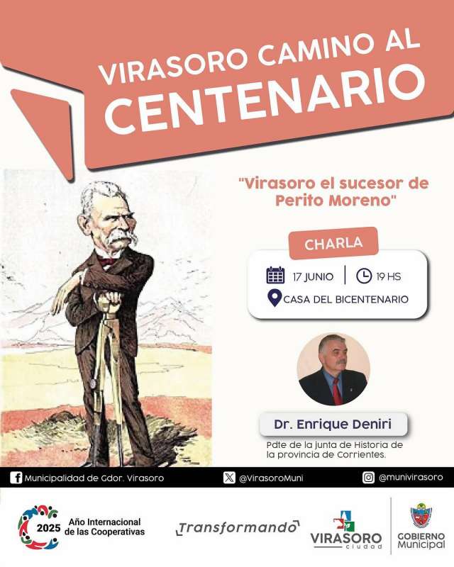 Hoy charla en Casa de Bicentenario.